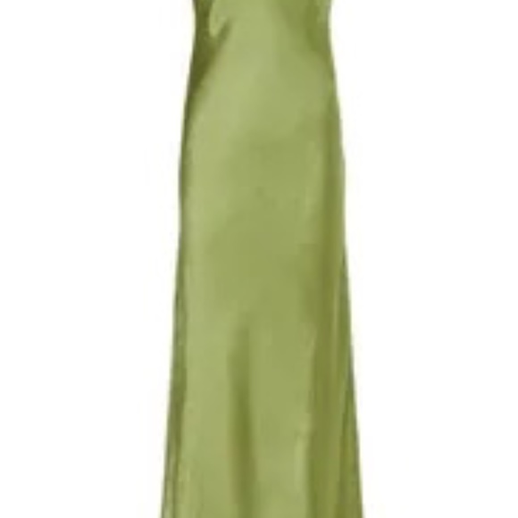 COPY - Third Form Rent the runway Satin tie back gown green strapless sz 6 & 4 … - Picture 6 of 8